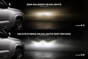 2016-2023 Toyota Tacoma XB EVO Hybrid LED DRL Headlights - AutoLEDTech.com