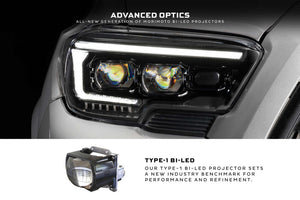 2016-2023 Toyota Tacoma XB EVO Hybrid LED DRL Headlights - AutoLEDTech.com