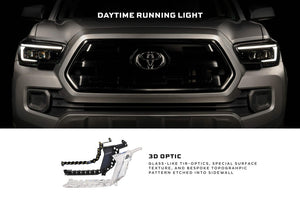 2016-2023 Toyota Tacoma XB EVO Hybrid LED DRL Headlights - AutoLEDTech.com