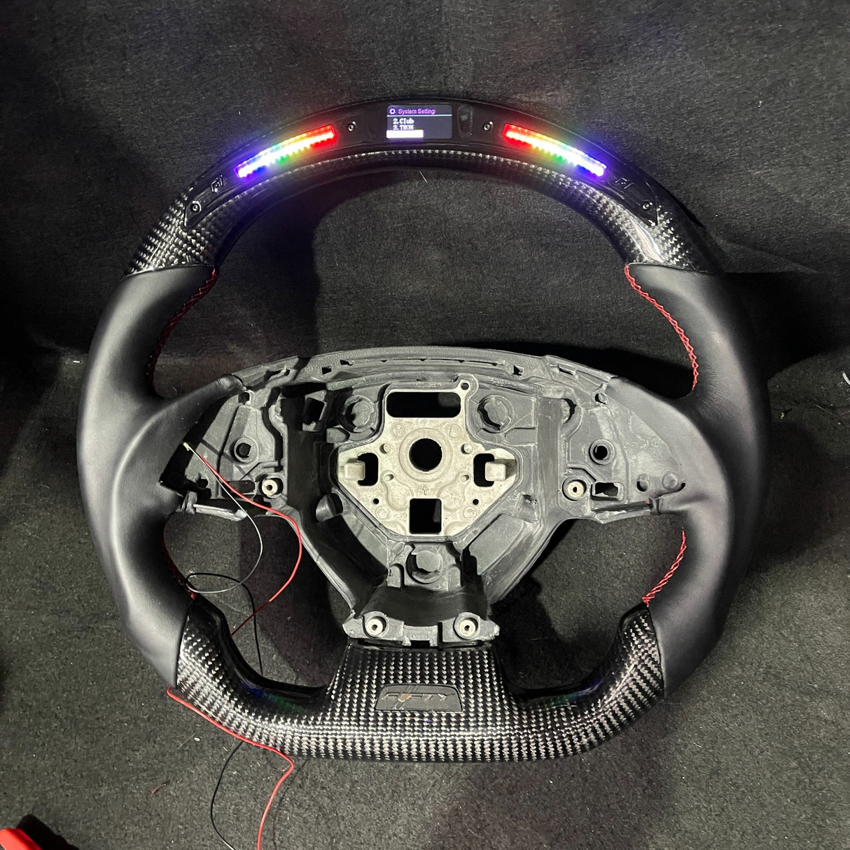 2016-2024 Chevrolet Camaro Custom Carbon Fiber Steering Wheel - AutoLEDTech.com