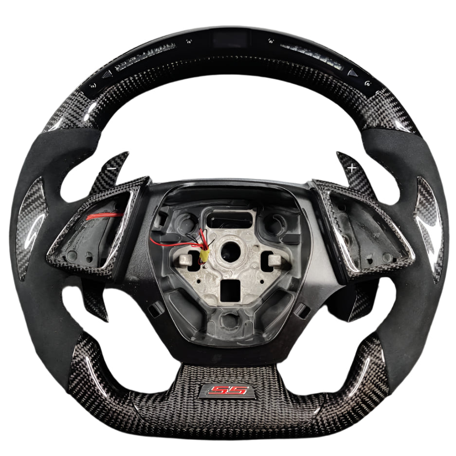 2016-2024 Chevrolet Camaro Custom Carbon Fiber Steering Wheel - AutoLEDTech.com