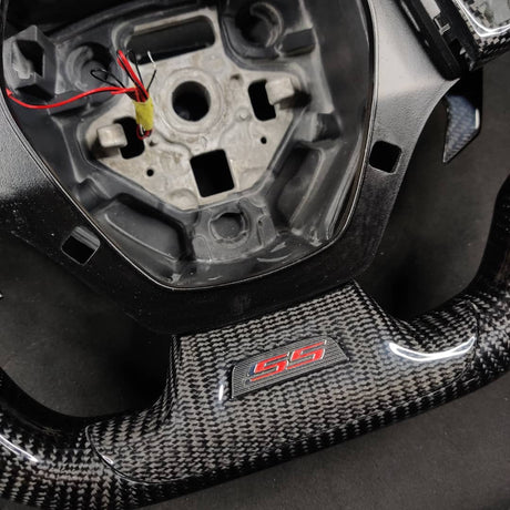 2016-2024 Chevrolet Camaro Custom Carbon Fiber Steering Wheel - AutoLEDTech.com