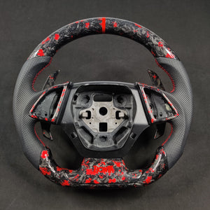 2016-2024 Chevrolet Camaro Custom Carbon Fiber Steering Wheel - AutoLEDTech.com