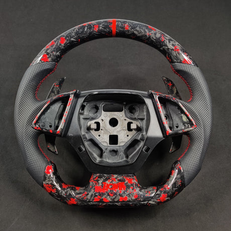 2016-2024 Chevrolet Camaro Custom Carbon Fiber Steering Wheel - AutoLEDTech.com