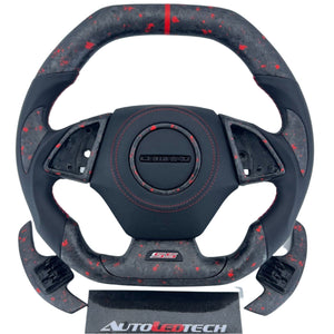 2016-2024 Chevrolet Camaro Custom Carbon Fiber Steering Wheel - AutoLEDTech.com
