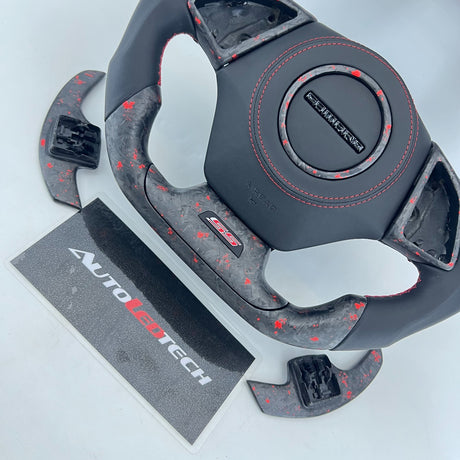2016-2024 Chevrolet Camaro Custom Carbon Fiber Steering Wheel - AutoLEDTech.com