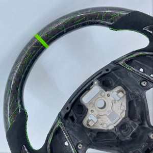 2016-2024 Chevrolet Camaro Custom Carbon Fiber Steering Wheel - AutoLEDTech.com