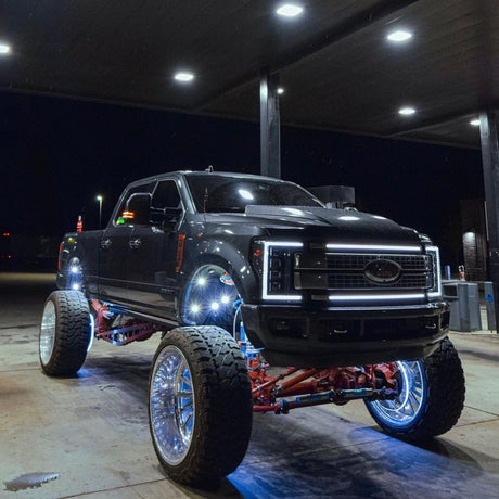 2017-2019 Ford Super Duty F250 F350 LED Grill Accent Light Bars Kit - AutoLEDTech.com