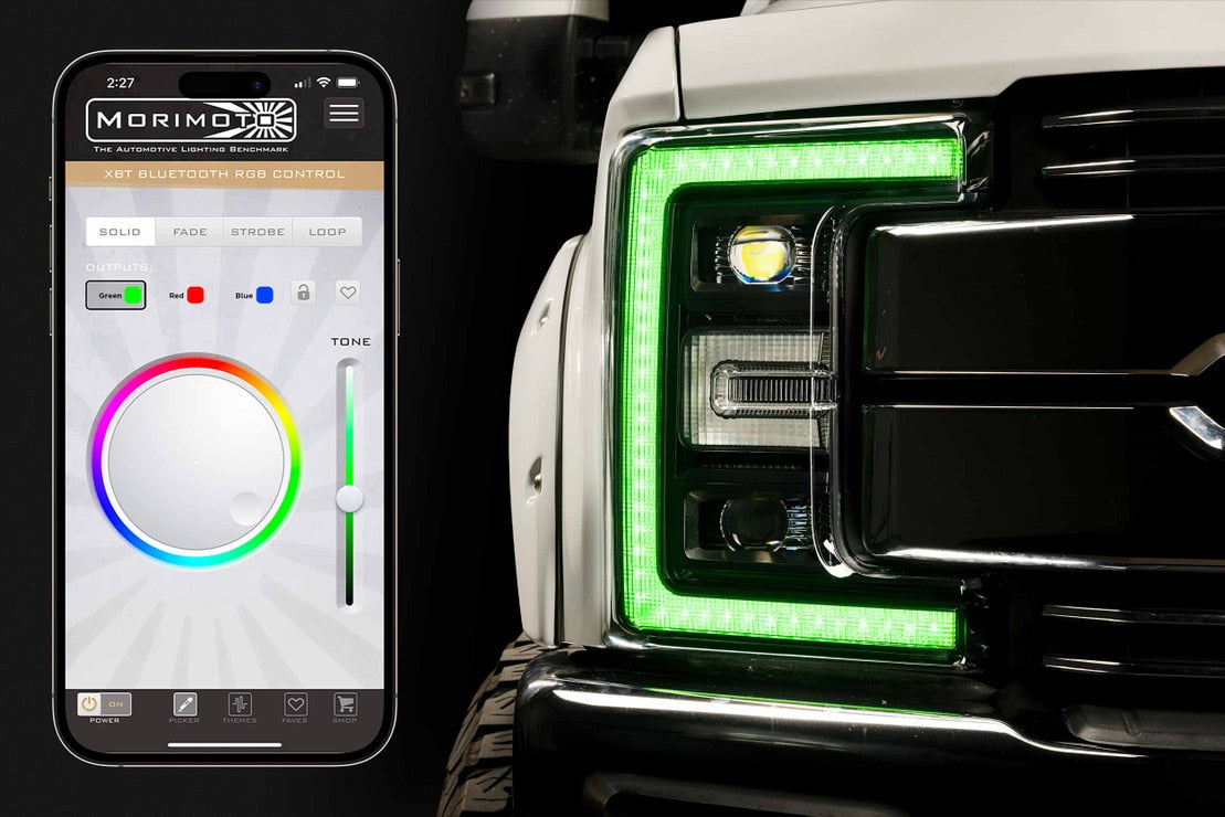 2017-2019 Ford Super Duty XRGB LED DRL Headlights - AutoLEDTech.com