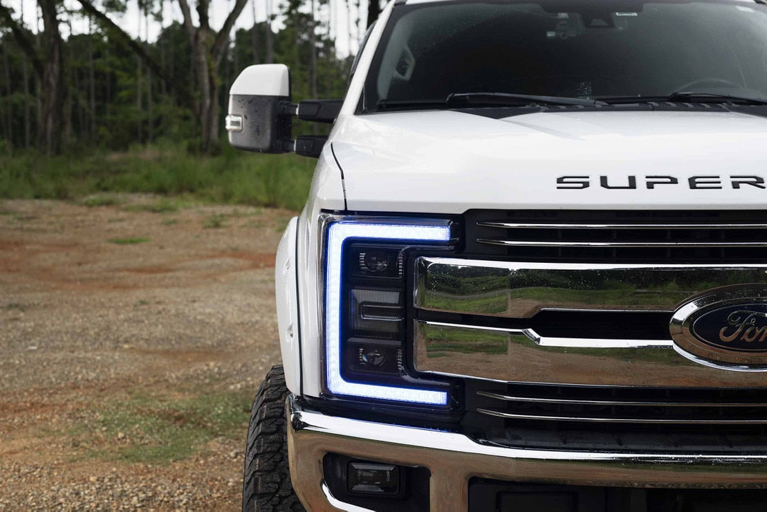 2017-2019 Ford Super Duty XRGB LED DRL Headlights - AutoLEDTech.com
