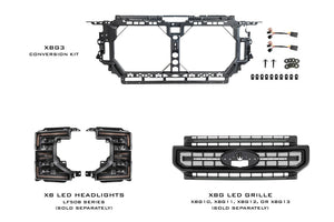2017-2019 to 2020-2022 Ford Super Duty Headlight Front End Conversion Kit - AutoLEDTech.com