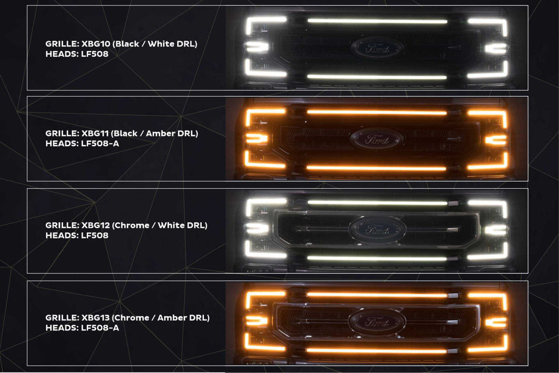 2017-2019 to 2020-2022 Ford Super Duty Headlight Front End Conversion Kit - AutoLEDTech.com