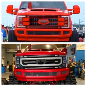 2017-2019 to 2020-2022 Ford Super Duty Headlight Front End Conversion Kit - AutoLEDTech.com