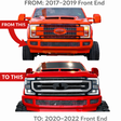 2017-2019 to 2020-2022 Ford Super Duty Headlight Front End Conversion Kit - AutoLEDTech.com