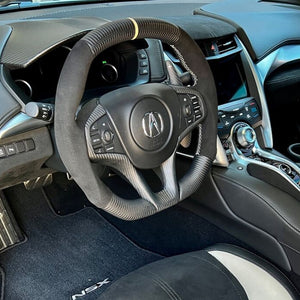 2017-2022 Acura NSX Custom Carbon Fiber Steering Wheel - AutoLEDTech.com
