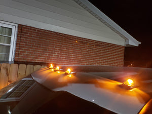 2017-2022 Ford F250 F350 Super Duty Clear Smoked White Amber LED Roof Cab Lights - AutoLEDTech.com