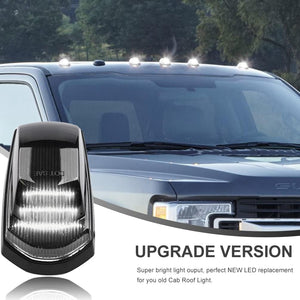 2017-2022 Ford F250 F350 Super Duty Clear Smoked White Amber LED Roof Cab Lights - AutoLEDTech.com