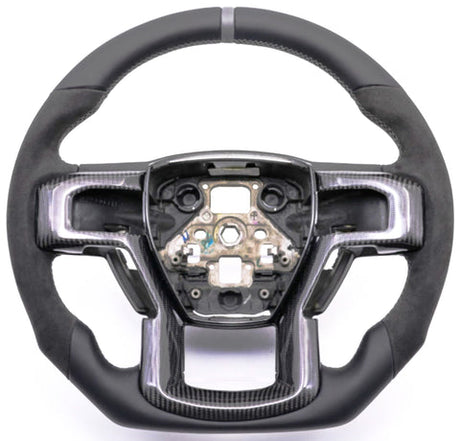 2017-2022 Ford Super Duty F250 Custom Carbon Fiber Steering Wheel - AutoLEDTech.com