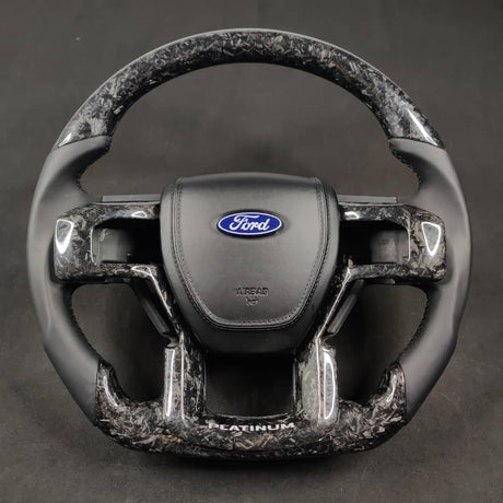 2017-2022 Ford Super Duty F250 Custom Carbon Fiber Steering Wheel - AutoLEDTech.com
