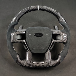 2017-2022 Ford Super Duty F250 Custom Carbon Fiber Steering Wheel - AutoLEDTech.com