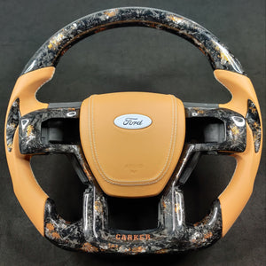 2017-2022 Ford Super Duty F250 Custom Carbon Fiber Steering Wheel - AutoLEDTech.com