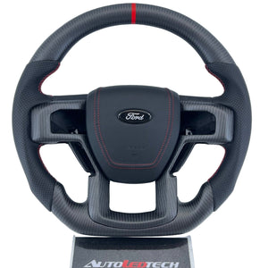 2017-2022 Ford Super Duty F250 Custom Carbon Fiber Steering Wheel - AutoLEDTech.com