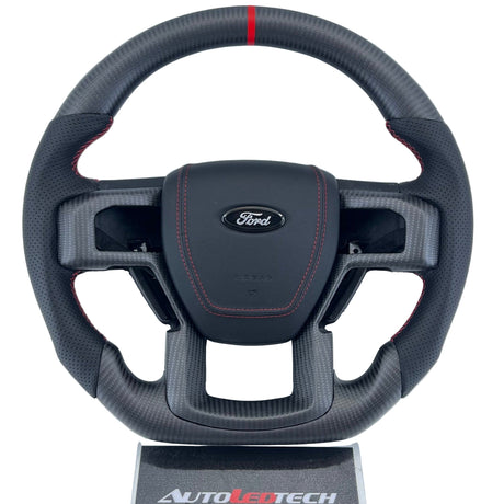 2017-2022 Ford Super Duty F250 Custom Carbon Fiber Steering Wheel - AutoLEDTech.com