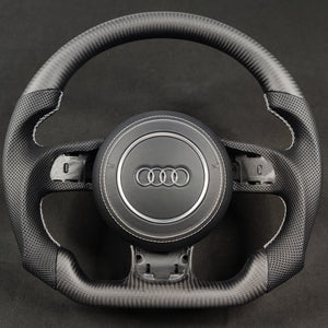 2014-2025 Jaguar F-Type F-Pace Custom Carbon Fiber Steering Wheel - AutoLEDTech.com