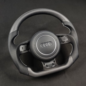 2014-2025 Jaguar F-Type F-Pace Custom Carbon Fiber Steering Wheel - AutoLEDTech.com