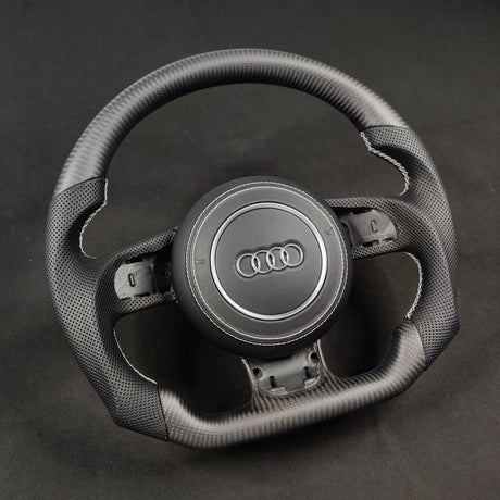 2014-2025 Jaguar F-Type F-Pace Custom Carbon Fiber Steering Wheel - AutoLEDTech.com