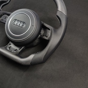 2014-2025 Jaguar F-Type F-Pace Custom Carbon Fiber Steering Wheel - AutoLEDTech.com
