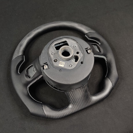 2014-2025 Jaguar F-Type F-Pace Custom Carbon Fiber Steering Wheel - AutoLEDTech.com