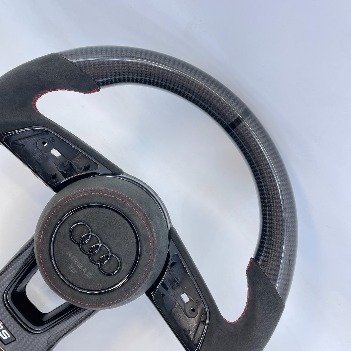 2017-2023 Audi B9 A3/S3/RS3 A4/S4 A5/S5/RS5 Custom Carbon Fiber Steering Wheel - AutoLEDTech.com