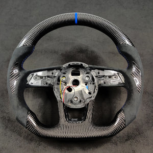 2017-2023 Audi B9 A3/S3/RS3 A4/S4 A5/S5/RS5 Custom Carbon Fiber Steering Wheel - AutoLEDTech.com