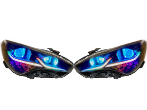 2017-2024 Kia K8 Stinger RGBW Flow Series LED DRL Prebuilt Headlights - AutoLEDTech.com
