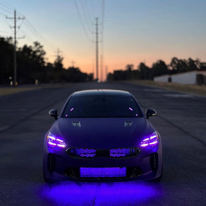 2017-2024 Kia Stinger RGBW Flow Series LED DRL Board Kit - AutoLEDTech.com