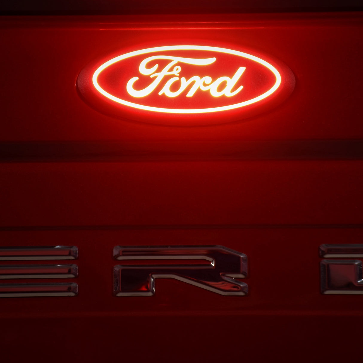 2017-2026+ Ford Super Duty Illuminated LED Rear Tailgate Emblem - AutoLEDTech.com
