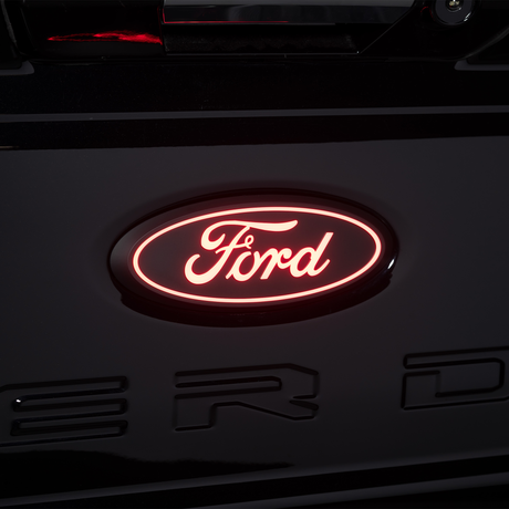 2017-2026+ Ford Super Duty Illuminated LED Rear Tailgate Emblem - AutoLEDTech.com