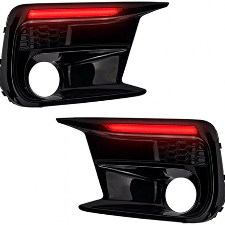 2018-2021 Subaru WRX RGBW Flow Series LED DRL Fog Lights Bezels - AutoLEDTech.com