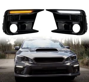 2018-2021 Subaru WRX RGBW Flow Series LED DRL Fog Lights Bezels - AutoLEDTech.com