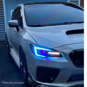 2018-2021 Subaru WRX STI RGBW Flow Series C-Bar LED DRL Board Halo Kit - AutoLEDTech.com