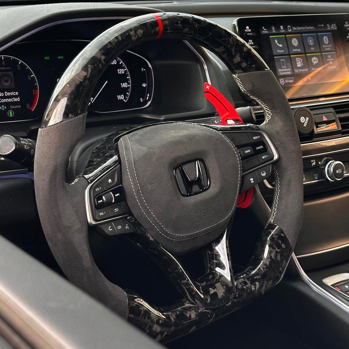 2018-2022 Honda Accord Custom Carbon Fiber Steering Wheel - AutoLEDTech.com