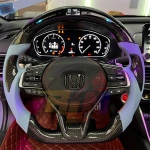 2018-2022 Honda Accord Custom Carbon Fiber Steering Wheel - AutoLEDTech.com