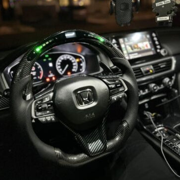 2018-2022 Honda Accord Custom Carbon Fiber Steering Wheel - AutoLEDTech.com