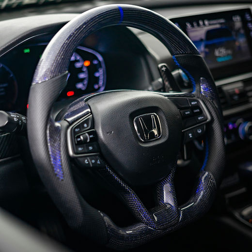 2018-2022 Honda Accord Custom Carbon Fiber Steering Wheel - AutoLEDTech.com