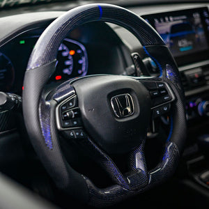 2018-2022 Honda Accord Custom Carbon Fiber Steering Wheel - AutoLEDTech.com