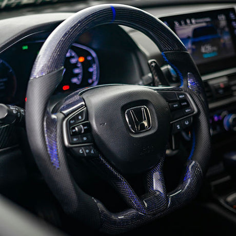 2018-2022 Honda Accord Custom Carbon Fiber Steering Wheel - AutoLEDTech.com