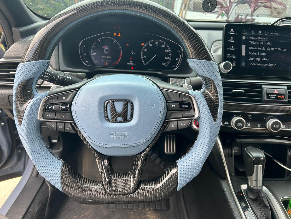 2018-2022 Honda Accord Custom Carbon Fiber Steering Wheel - AutoLEDTech.com
