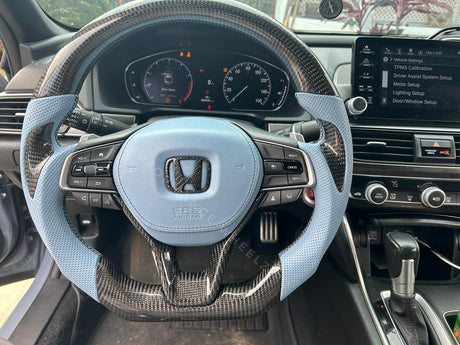 2018-2022 Honda Accord Custom Carbon Fiber Steering Wheel - AutoLEDTech.com