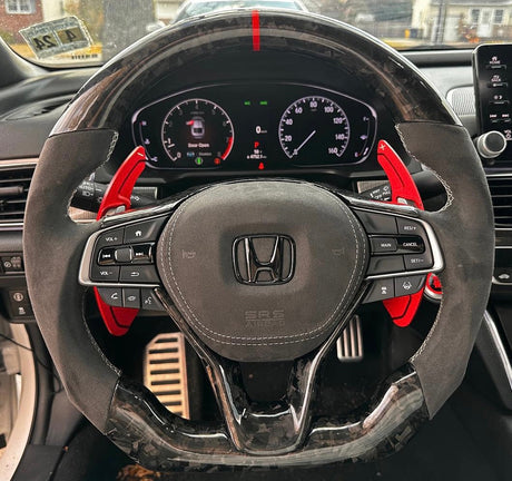 2018-2022 Honda Accord Custom Carbon Fiber Steering Wheel - AutoLEDTech.com